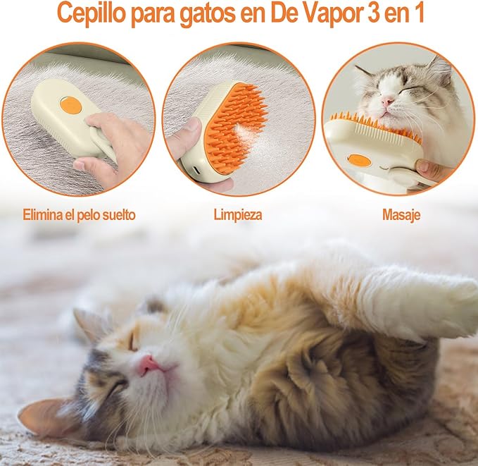 Cepillo Para Mascotas 3 En 1