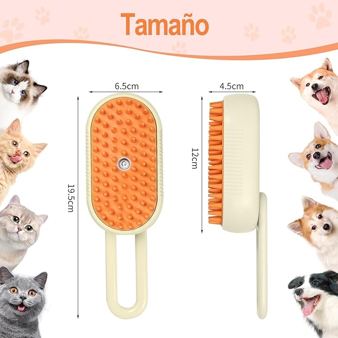 Cepillo Para Mascotas 3 En 1
